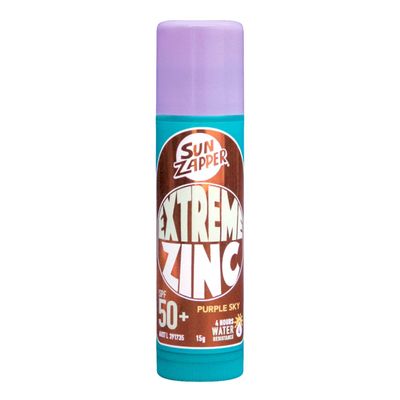 Sun Zapper (Purple Sky) Extreme Zinc Mineral Sunscreen Stick  SPF 50+ UVA/UVB Protection  Purple Color  Made in Australia