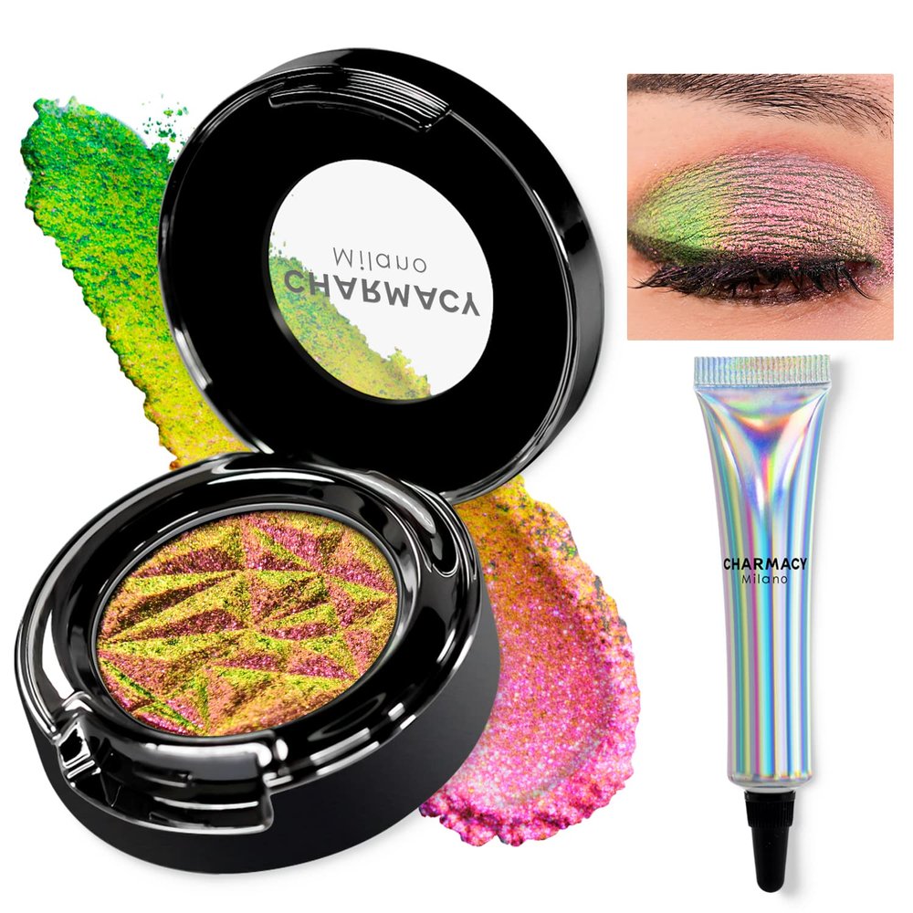 CHARMACY Duochrome Eyeshadow, Insane Shifters Chameleon Eyeshadow, Creates High-Impact, Metallic Eye Looks, 100% Vegan and Cruelty Free (Chameleon-#902, 0.05 Ounce (Pack of 1))