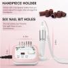 Makartt Nail Drill Professional 35000RPM Electric Nail File Machine, Genesie Nail Efile Bundle with Safety Nail Drill Bits Tungsten Carbide Cuticle Remover Drill Bit Under Nail Cleaner view 3