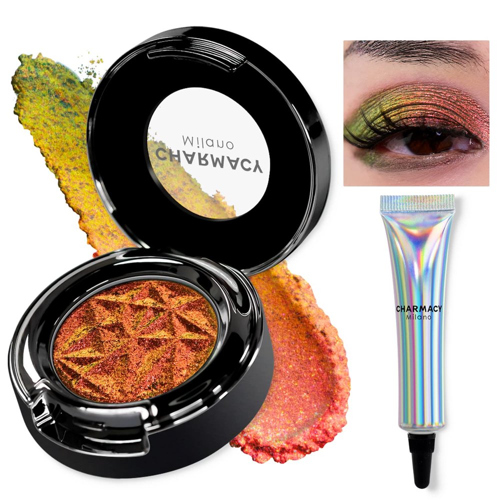CHARMACY Duochrome Eyeshadow, Insane Shifters Chameleon Eyeshadow, Creates High-Impact, Metallic Eye Looks, 100% Vegan and Cruelty Free (Chameleon-#901, 0.05 Ounce (Pack of 1))