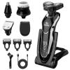 BestMal 5 in 1 Electric Shaver Razor for Men, Wet/Dry Waterproof Rechargeable With Nose Trimmer, Sideburns Hair Trimmer and Face Cleaning Brush view 1
