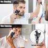BestMal 5 in 1 Electric Shaver Razor for Men, Wet/Dry Waterproof Rechargeable With Nose Trimmer, Sideburns Hair Trimmer and Face Cleaning Brush view 3