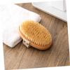 Healifty Shower Bathing Back Scrubber Natural Bristle Exfoliating Brush for Gentle Skin Care Handle for Hard Reach Areas Ergonomic Design for Comfortable Use Bath Accessory for Dead Skin view 2