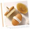 Healifty Shower Bathing Back Scrubber Natural Bristle Exfoliating Brush for Gentle Skin Care Handle for Hard Reach Areas Ergonomic Design for Comfortable Use Bath Accessory for Dead Skin view 4