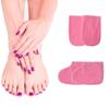 CALLARON 2 Pairs Paraffin Wax Gloves for Hands Feet Cloth Heat Retention Mitts Snap Closure Pink view 2
