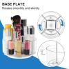 360 Rotating Makeup Organizer Clear Turntable Lazy Susan Organizer for Vanity, Bathroom Counter, Spinning Cosmetic Display Case with 5 Compartment Holder for Skin Care, Makeup Brushes, Lipsticks view 3