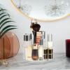360 Rotating Makeup Organizer Clear Turntable Lazy Susan Organizer for Vanity, Bathroom Counter, Spinning Cosmetic Display Case with 5 Compartment Holder for Skin Care, Makeup Brushes, Lipsticks view 4