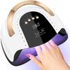 268W UV LED Nail Lamp, LKE Nail Dryer for Gel Polish, 4 Timers UV Nail Lamp Professional Nail Light, 57Pcs Lamp Beads and Automatic Sensor(White) view 1