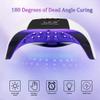 268W UV LED Nail Lamp, LKE Nail Dryer for Gel Polish, 4 Timers UV Nail Lamp Professional Nail Light, 57Pcs Lamp Beads and Automatic Sensor(White) view 2