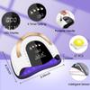 268W UV LED Nail Lamp, LKE Nail Dryer for Gel Polish, 4 Timers UV Nail Lamp Professional Nail Light, 57Pcs Lamp Beads and Automatic Sensor(White) view 4
