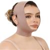 CURVEEZ Face Toning Belt Post Surgery Lipo Compression Chin Strap For Women | Faja Mentonera Reductora para Papada Y Cuello | For Use After Face and Chin Surgery view 1