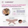 CURVEEZ Face Toning Belt Post Surgery Lipo Compression Chin Strap For Women | Faja Mentonera Reductora para Papada Y Cuello | For Use After Face and Chin Surgery view 2