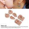 3 Pairs of Silicone Ear Model, Soft and Flexible Simulation Human Ear Model for Piercing Practice, Jewelry Display, Human Ear Model (Medium Fleshcolor) view 3