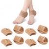 4 Pair Moisturizing Heel Socks,Spa Gel Socks,Comfortable Moisturizing Gel Heel Sleeves Stop Cracked Heels Toeless Spa Gel Socks for Foot Treatment Care (Fleshcolor) view 1