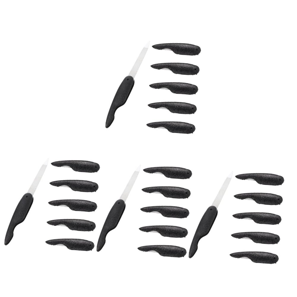Healifty 24pcs Professional Nail Files for Natural Nails Buffer Trimming Files Manicure Supplies for Women