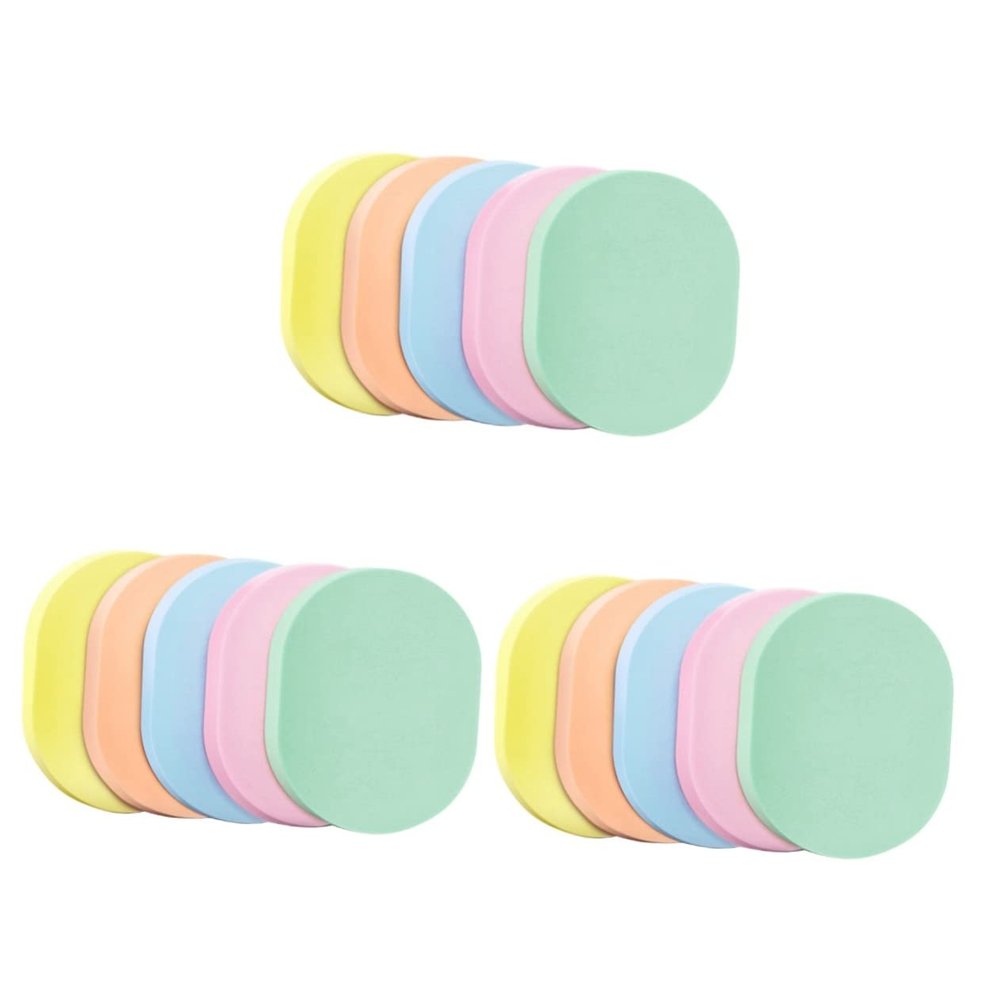 15 Pcs Cotton Puffs for Face Powder Puffs for Face Powder Face Cleaning Face Painting Sponges Esponjas Faciales Face Wash Puff Deep Compressed Sponges Makeup Pad