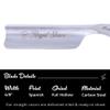 ROYAL SHAVE 6/8 Straight Razor Full Hollow Spanish Point Special Carbon Steel, Shave Ready Handmade Classic Wet Shaving Straight Razor - MADE IN GERMANY (Carbon Fiber) view 2