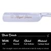 ROYAL SHAVE 6/8 Straight Razor Full Hollow Round Point Special Carbon Steel, Shave Ready Handmade Classic Wet Shaving Straight Razor - MADE IN GERMANY (Black Handle) view 2