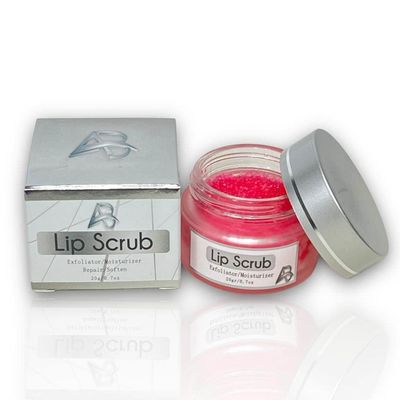All in Beauty Lip Scrub, Lip Mask Sugar Scrub Exfoliator & Moisturizer, Lip Care Exfoliating Scrub and Lip Moisturizer for Chapped and Dry Lips, Lip Repair for Soft Lips Treatment (Strawberry Scrub)