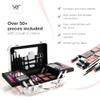 All In One Makeup Set for Adults and Girls-Full Makeup Kit for Beginners Includes Eye Shadow Blush Lip Gloss Lipstick Lip Brush Mirror Tweezer Nail Filer Clipper Scissor (FLAWLESS) view 2