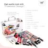 All In One Makeup Set for Adults and Girls-Full Makeup Kit for Beginners Includes Eye Shadow Blush Lip Gloss Lipstick Lip Brush Mirror Tweezer Nail Filer Clipper Scissor (FLAWLESS) view 3