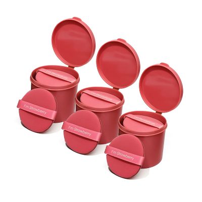 21pcs Soft Makeup Puff Set With Storage Box - 21 Round, Reusable Sponge for Liquid Foundation and Powder - Wet and Dry, Non-latex