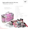 All In One Makeup Set for Adults and Girls-Full Makeup Kit for Beginners Includes Eye Shadow Blush Lip Gloss Lipstick Lip Brush Mirror Tweezer Nail Filer Clipper Scissor (BEAUTY JUNKIE) view 3