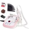 Makartt Nail File 180 240 Grit Emery Boards for Nails 10pcs Nail Files Professional Washable Doubled Sides Bundle with Genesie Nail Drill Professional 35000RPM Electric Nail File Machine view 1