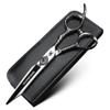 XUANFENG Peacock Screw Silver Hair Cutting Scissors and thinning Scissors 6 inch 9cr18 Steel Barber Scissors, Suitable for Families (Cutting Scissors) view 1