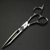 XUANFENG Peacock Screw Silver Hair Cutting Scissors and thinning Scissors 6 inch 9cr18 Steel Barber Scissors, Suitable for Families (Cutting Scissors) view 2