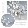 Easedaily Crystal Bride Wedding Hair Comb Silver Rhinestone Bridal Hair Piece Opal Hair Side Combs Hair Accessories for Women and Bridesmaid view 3
