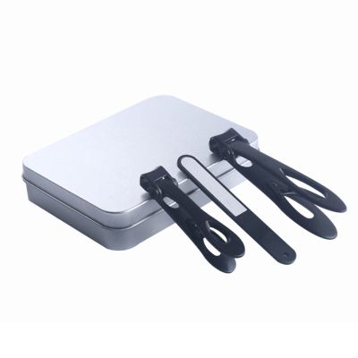 Nail Clippers Set for Men for Women Toenail Clippers Toe Nail Clippers for Thick Nails for Cats Dogs Portable Elderly Stainless Steel Large Big Opening (8.8X1.6cm,Black)