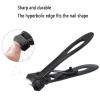 Nail Clippers Set for Men for Women Toenail Clippers Toe Nail Clippers for Thick Nails for Cats Dogs Portable Elderly Stainless Steel Large Big Opening (8.8X1.6cm,Black) view 3