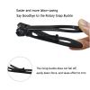 Nail Clippers Set for Men for Women Toenail Clippers Toe Nail Clippers for Thick Nails for Cats Dogs Portable Elderly Stainless Steel Large Big Opening (8.8X1.6cm,Black) view 4
