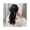 1PC Satin Hair Bows for Women Large Hair Barrettes Ribbon for Girls Giant Long Bow Hair Clips Ponytail Holder Silk Big Hair Clips Accessories for Women(Black) view 2