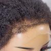 13x6 HD Lace Front Wigs Human Hair Pre Plucked 200 Density Bleached Knots for Black Women ,Kinky Straight Human Hair Wig with 4C Curly Edge Baby Hair (20", 13x6 HD Lace Frontal Wig) view 3