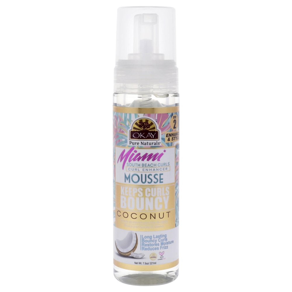 Okay Miami South Beach Curls - Curl Enhancing for Women - 7.5 oz Mousse