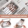 Makeup Brushes Premium Synthetic Foundation Powder Concealers Eye Shadows Makeup 18 Pcs Brush Set with Hard EVA White Case view 2