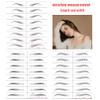 Black Eyebrows Tattoo 6 Sheets, Hair-like Popular Fake Eyebrows Waterproof Long-lasting 3-5 days 4D Realistic Makeup Tattoo, Eyebrow Transfer Sticker for Women Girls view 3