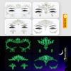Face Gems Adhesive Glitter Jewel Tattoo Sticker Festival Gems Rave Party Body Make Up (GLOW IN THE DARK) view 2