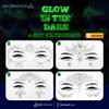 Face Gems Adhesive Glitter Jewel Tattoo Sticker Festival Gems Rave Party Body Make Up (GLOW IN THE DARK) view 3