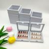 GUXACU Press On Nail Packaging Boxes - 3D Floating Storage and Display Box With 60pcs Double Sided Adhesive Tape for Nail Tech view 1