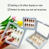 GUXACU Press On Nail Packaging Boxes - 3D Floating Storage and Display Box With 60pcs Double Sided Adhesive Tape for Nail Tech view 4