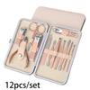 7/10/12/18/19Pcs/Set Manicure Set Pedicure Nail Tools Kit Stainless Steel Nail Cutter Scissor Clippers Professional Manicure Set,MGJ,12Pcs view 2