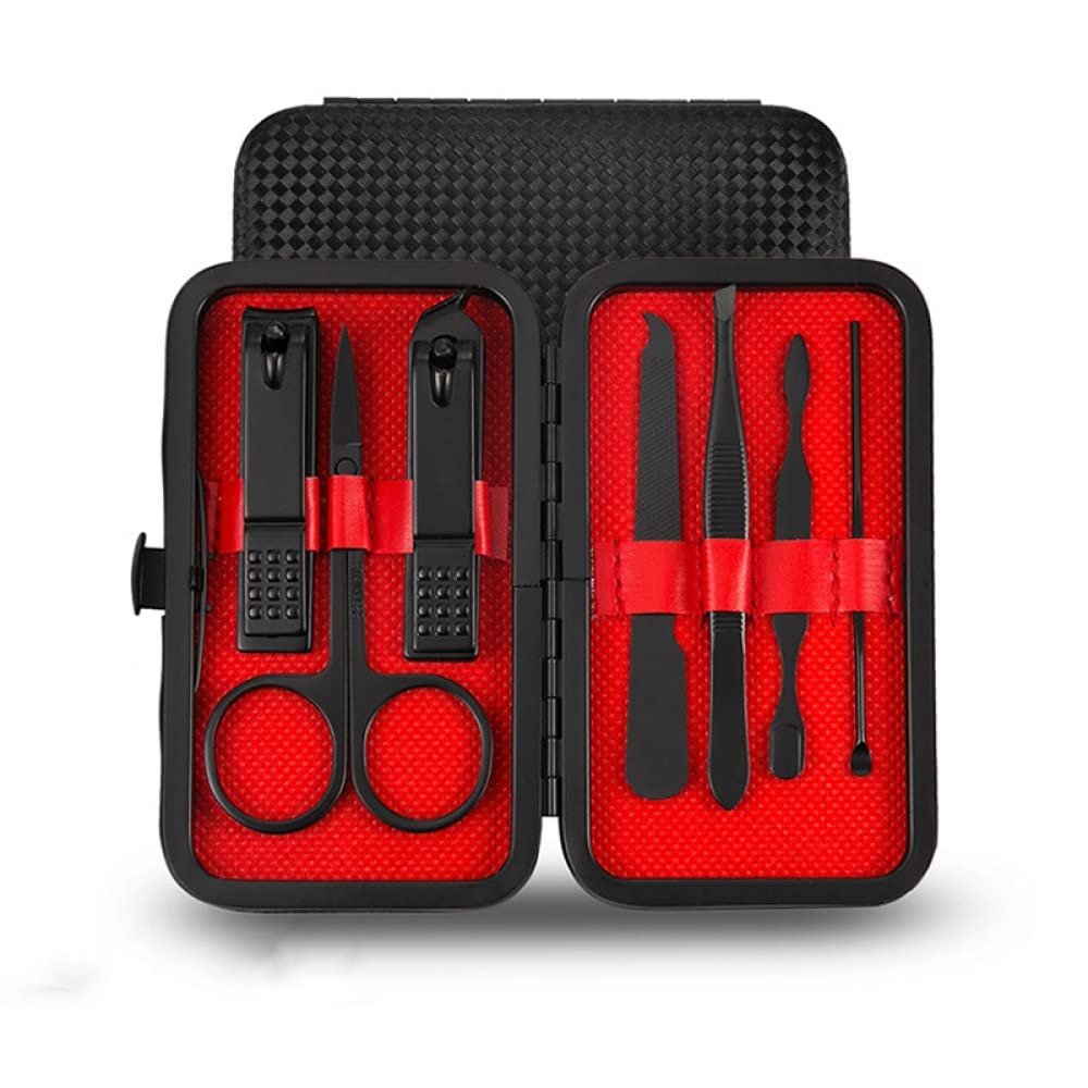7/10/12/18/19Pcs/Set Manicure Set Pedicure Nail Tools Kit Stainless Steel Nail Cutter Scissor Clippers Professional Manicure Set,HS,7Pcs