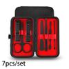 7/10/12/18/19Pcs/Set Manicure Set Pedicure Nail Tools Kit Stainless Steel Nail Cutter Scissor Clippers Professional Manicure Set,HS,7Pcs view 2