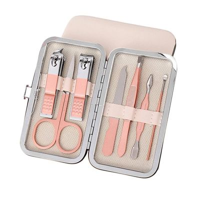7/10/12/18/19Pcs/Set Manicure Set Pedicure Nail Tools Kit Stainless Steel Nail Cutter Scissor Clippers Professional Manicure Set,MGJ,7Pcs