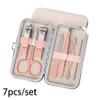 7/10/12/18/19Pcs/Set Manicure Set Pedicure Nail Tools Kit Stainless Steel Nail Cutter Scissor Clippers Professional Manicure Set,MGJ,7Pcs view 2