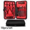 7/10/12/18/19Pcs/Set Manicure Set Pedicure Nail Tools Kit Stainless Steel Nail Cutter Scissor Clippers Professional Manicure Set,HS,18Pcs view 2