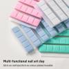Gueiddi Reusable Nail Art Clay, Nail Glue Clay DIY Professional Fake Nail Tips Sticky Manicure Tool, Nail Art Plastic, Manicure, Non Sticky Hand Clay Nail Fixing Gel (White and Green 192pcs) view 4